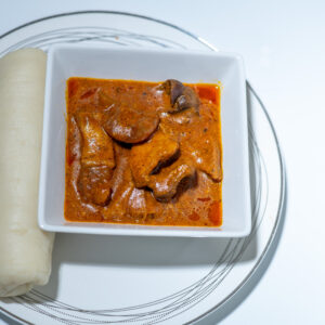 Ogbono soup with assorted meat